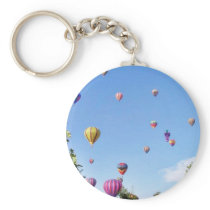 Balloons Sky Balloon Feastival Keychain