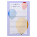 Balloons Stationery by Customizables Balloons Stationery
