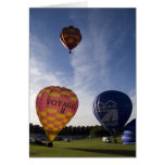 Balloons taking off greeting cards