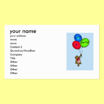 balloons, your name, your address, more , more,... business cards