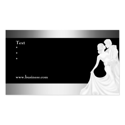 BALLROOM Dance Studio Dancing Lessons 2 Business Card Template (back side)