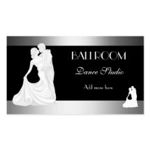 BALLROOM Dance Studio Dancing Lessons 2 Business Card Template