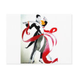 BALLROOM DANCING 2 BLACK AND WHITE/COLOR POSTCARD