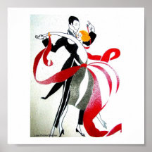 BALLROOM DANCING ART DECO 1 POSTERS