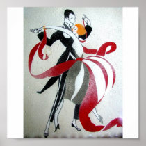 BALLROOM DANCING ART DECO 3 POSTERS