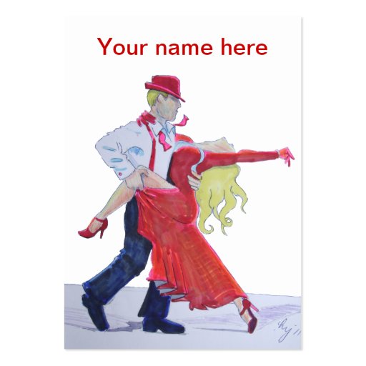 ballroom dancing business card