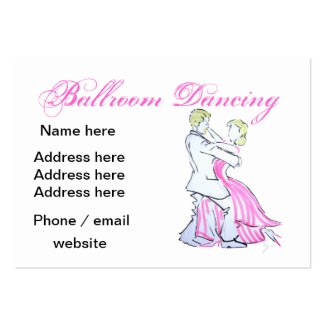 Ballroom Dancing Business Cards
