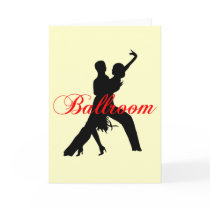 Ballroom dancing greeting cards