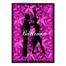 Ballroom Dancing Card