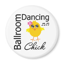 Ballroom Dancing Chick Refrigerator Magnet