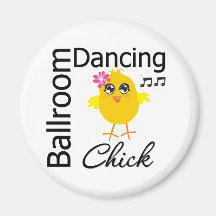 Ballroom Dancing Chick Refrigerator Magnet