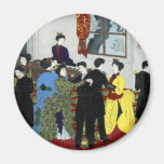 Ballroom dancing in Tokyo circa 1888 Fridge Magnet