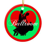 Ballroom dancing ornaments