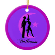 Ballroom dancing christmas ornament