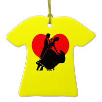 Ballroom dancing ornament