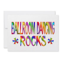 Ballroom Dancing Rocks Personalized Invite