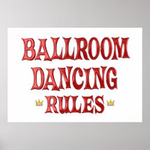 Ballroom Dancing Rules Print