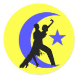 Ballroom Dancing Round Sticker