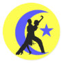 Ballroom Dancing Round Sticker