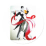 BALLROOM DANCING ROUND STICKERS