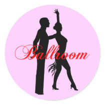 Ballroom Dancing Round Sticker