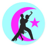 Ballroom Dancing Round Sticker