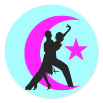 Ballroom Dancing Round Sticker
