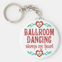 Ballroom Dancing Warms My Heart Keychains