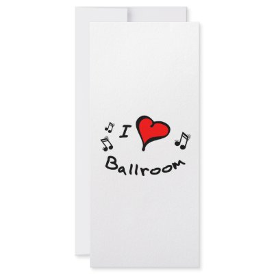 Ballroom Heart-Love Customized Gift Custom Rack Card by danceteeshirts