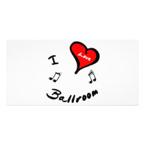 Ballroom Items - I Heart Ballroom Photo Greeting Card