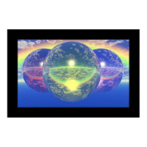 Balls 2 - Un-natural Rainbow (Dark Border) posters by Murphology Balls 2 - Un-natural Rainbow (Dark Border) posters