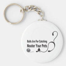 Balls 4 Catching/Neuter Pets Keychain