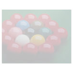 Balls arranged on snooker table letterhead template