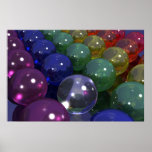 Balls On Dark Poster
