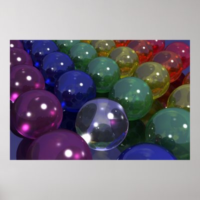 Balls On Dark Poster by HaroldFredShort