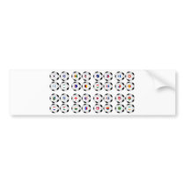 Balls With Flags Bumper Sticker
