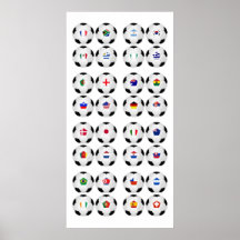 Balls With Flags - World Cup 2010 Posters