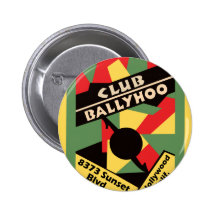 Ballyhoo del club en tira de la puesta del sol pins