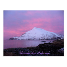 Ballyhoo Mountain, Pink Winter Sunset Post Cards