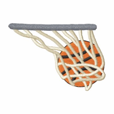 Baloncesto y red sudadera bordada Baloncesto y red sudadera bordada