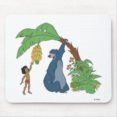 Baloo and Mowgli Disney mousepads