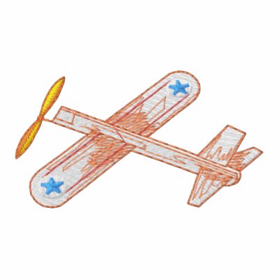 Balsa Wood Airplane by ZazzleEmbroidery