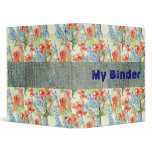Balsam and Lobelia flowers 3 Ring Binder