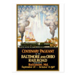 "Baltimore and Ohio Railroad Centenary" Postcard