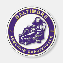 Baltimore Armchair Quarterback Football Magnet magnets