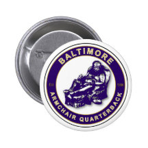 Baltimore Armchair Quarterback Football Shirt Pins