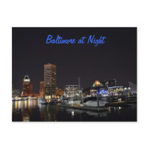 Baltimore at Night Postcards