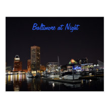 Baltimore at Night Postcards