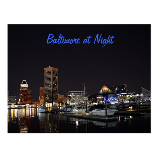 Baltimore at Night Postcards