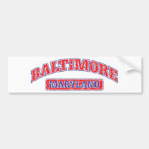Baltimore Athletic Design Bumper Sticker